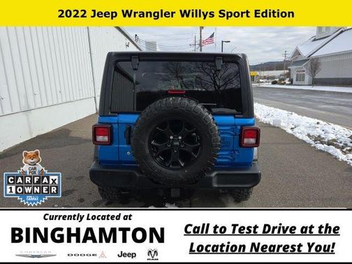 Hydro Blue Pearl 2022 Jeep Wrangler Sport