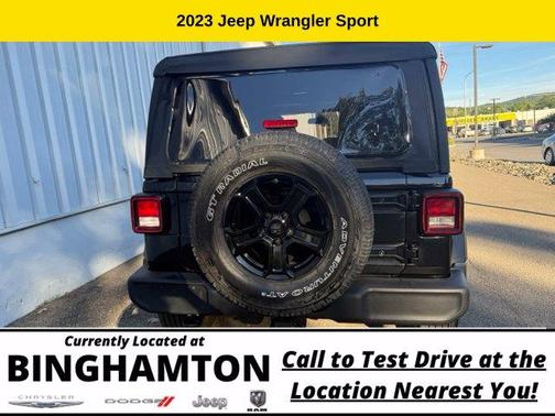Black Clearcoat 2023 Jeep Wrangler Sport