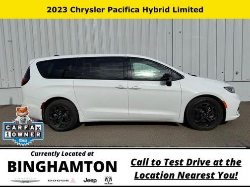 Bright White Clearcoat 2023 Chrysler Pacifica Hybrid Limited