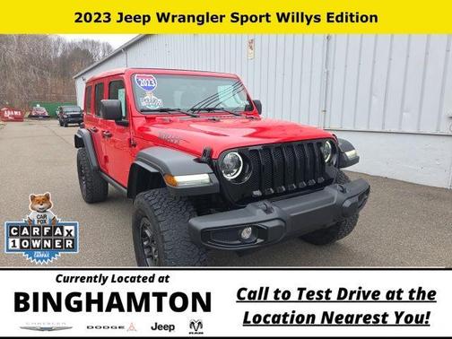 Firecracker Red Clearcoat 2023 Jeep Wrangler Sport