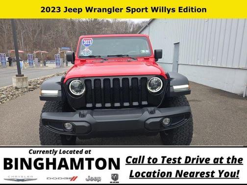 Firecracker Red Clearcoat 2023 Jeep Wrangler Sport