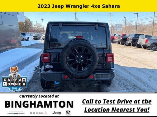 Black Clearcoat 2023 Jeep Wrangler 4xe Sahara