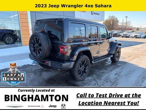 Black Clearcoat 2023 Jeep Wrangler 4xe Sahara