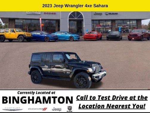Black Clearcoat 2023 Jeep Wrangler 4xe Sahara