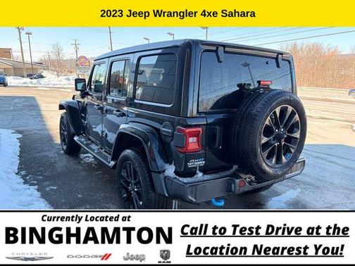 Black Clearcoat 2023 Jeep Wrangler 4xe Sahara