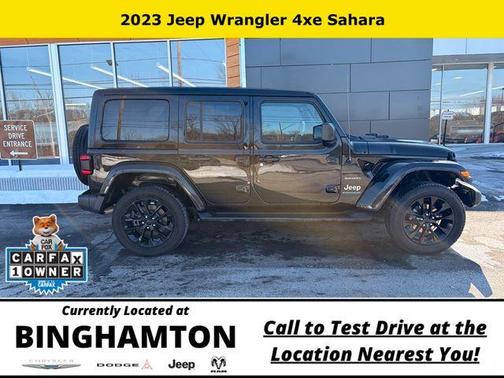 Black Clearcoat 2023 Jeep Wrangler 4xe Sahara