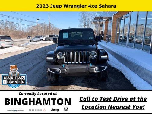 Black Clearcoat 2023 Jeep Wrangler 4xe Sahara