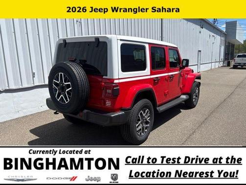 Firecracker Red Clearcoat 2026 Jeep Wrangler Sahara
