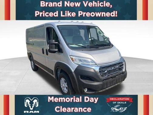 Bright Silver Clearcoat Metallic 2024 RAM ProMaster 3500 Low Roof