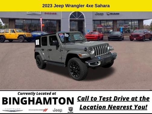 Sting Gray Clearcoat 2023 Jeep Wrangler 4xe Sahara
