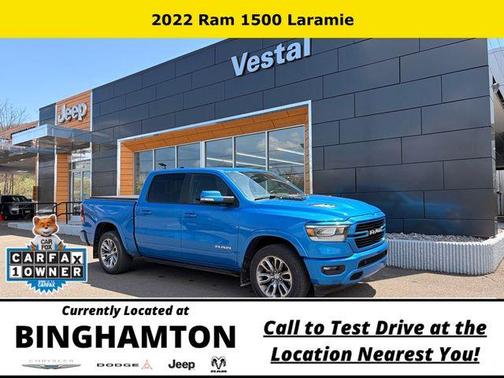 Hydro Blue Pearlcoat 2022 RAM 1500 Laramie