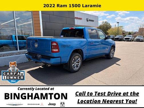 Hydro Blue Pearlcoat 2022 RAM 1500 Laramie