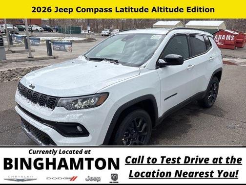 Bright White Clearcoat 2026 Jeep Compass Latitude