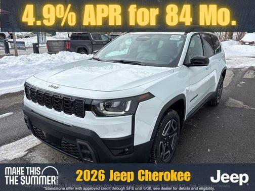 Bright White Clearcoat 2026 Jeep Cherokee LAREDO/LIMITED