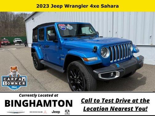 Hydro Blue Pearl 2023 Jeep Wrangler 4xe Sahara