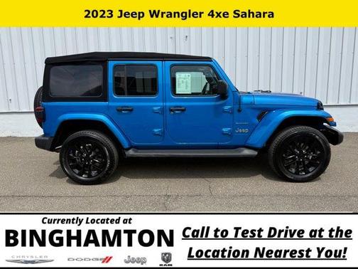 Hydro Blue Pearl 2023 Jeep Wrangler 4xe Sahara
