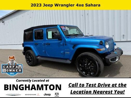 Hydro Blue Pearl 2023 Jeep Wrangler 4xe Sahara