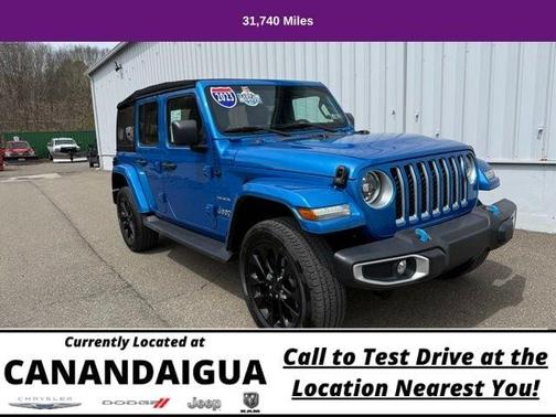 Hydro Blue Pearl 2023 Jeep Wrangler 4xe Sahara