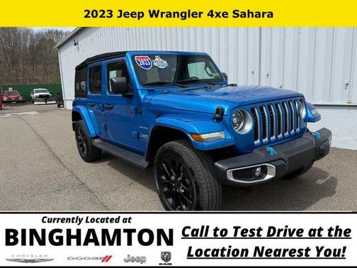 Hydro Blue Pearl 2023 Jeep Wrangler 4xe Sahara