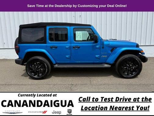 Hydro Blue Pearl 2023 Jeep Wrangler 4xe Sahara