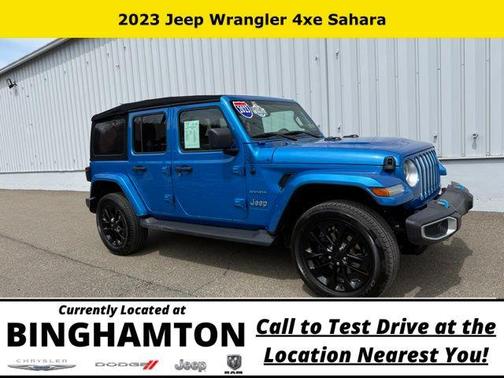 Hydro Blue Pearl 2023 Jeep Wrangler 4xe Sahara