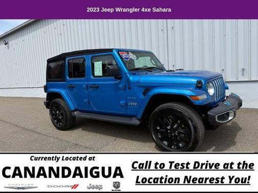 Hydro Blue Pearl 2023 Jeep Wrangler 4xe Sahara