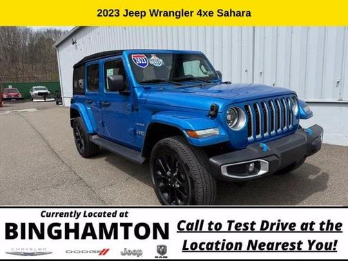 Hydro Blue Pearl 2023 Jeep Wrangler 4xe Sahara