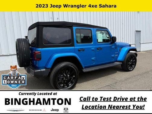 Hydro Blue Pearl 2023 Jeep Wrangler 4xe Sahara