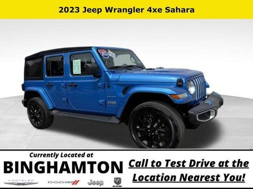 Hydro Blue Pearl 2023 Jeep Wrangler 4xe Sahara