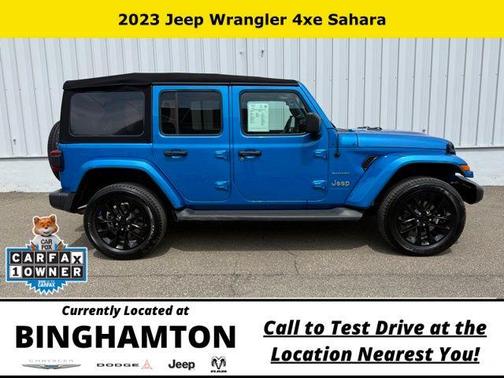 Hydro Blue Pearl 2023 Jeep Wrangler 4xe Sahara