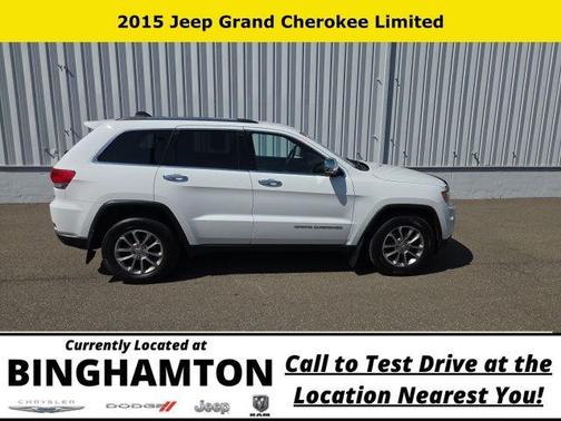 Bright White Clearcoat 2015 Jeep Grand Cherokee Limited