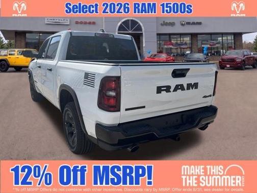 Bright White Clearcoat 2026 RAM 1500 Big Horn/Lone Star