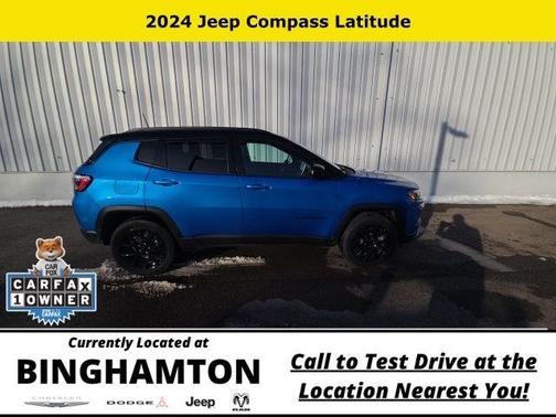 Hydro Blue Pearlcoat 2024 Jeep Compass Latitude