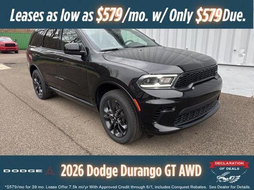 DB Black Crystal Clearcoat 2026 Dodge Durango GT