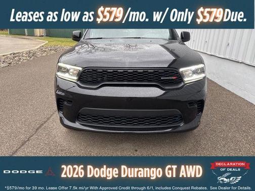 DB Black Crystal Clearcoat 2026 Dodge Durango GT