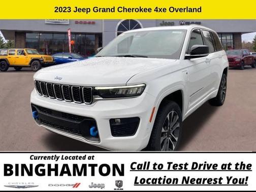 Bright White Clearcoat 2023 Jeep Grand Cherokee 4xe Overland