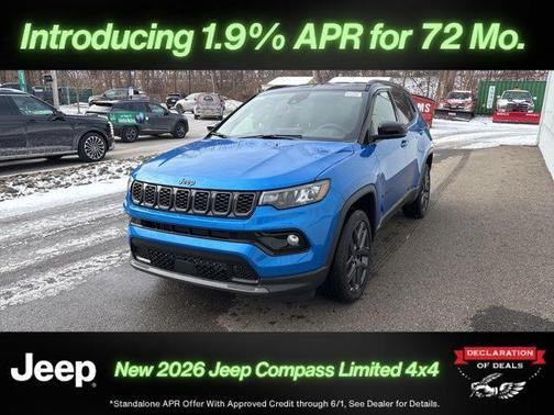 Hydro Blue Pearlcoat 2026 Jeep Compass Limited