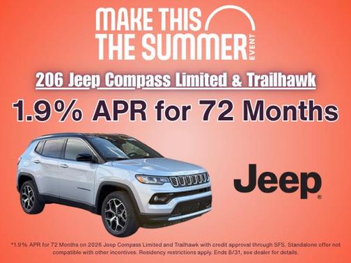 Hydro Blue Pearlcoat 2026 Jeep Compass Limited