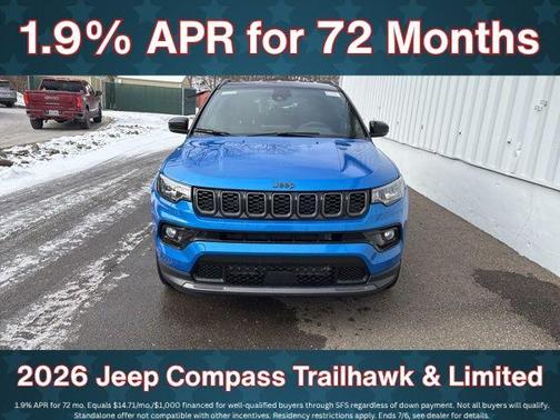 Hydro Blue Pearlcoat 2026 Jeep Compass Limited