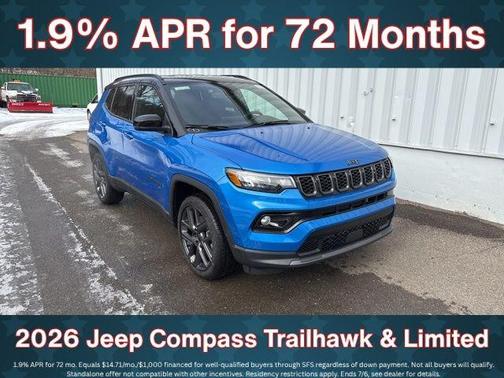 Hydro Blue Pearlcoat 2026 Jeep Compass Limited