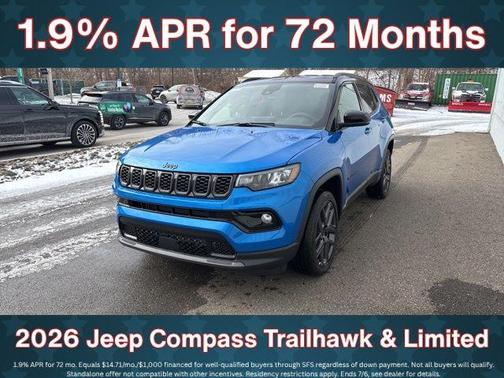 Hydro Blue Pearlcoat 2026 Jeep Compass Limited