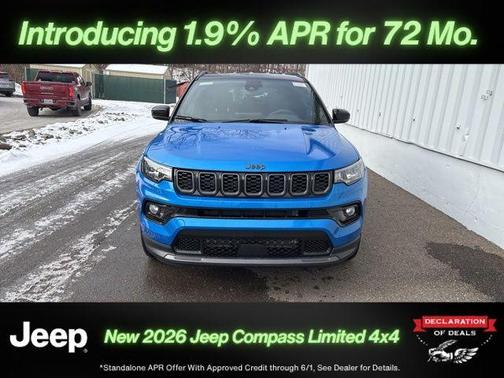 Hydro Blue Pearlcoat 2026 Jeep Compass Limited
