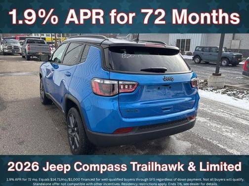 Hydro Blue Pearlcoat 2026 Jeep Compass Limited