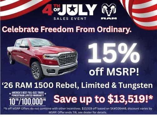 Serrano Red 2026 RAM 1500 Rebel