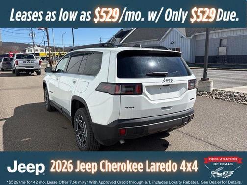 Bright White Clearcoat 2026 Jeep Cherokee LAREDO/LIMITED