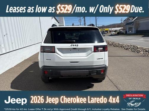 Bright White Clearcoat 2026 Jeep Cherokee LAREDO/LIMITED