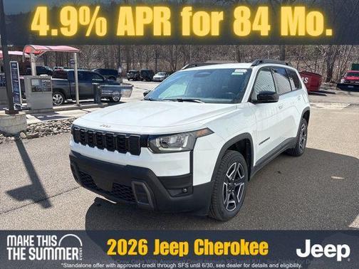Bright White Clearcoat 2026 Jeep Cherokee LAREDO/LIMITED