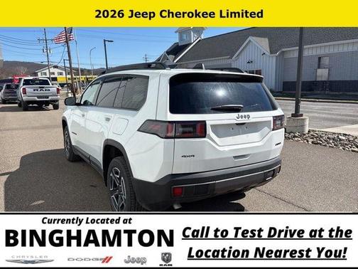 Bright White Clearcoat 2026 Jeep Cherokee LAREDO/LIMITED