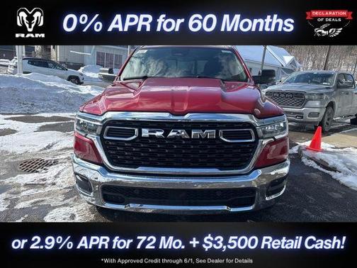 Molten Red Pearlcoat 2026 RAM 1500 Big Horn/Lone Star