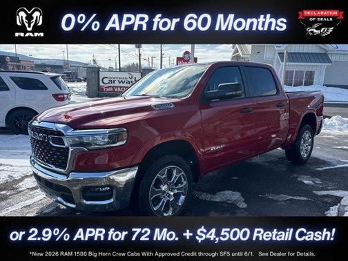 Molten Red Pearlcoat 2026 RAM 1500 Big Horn/Lone Star